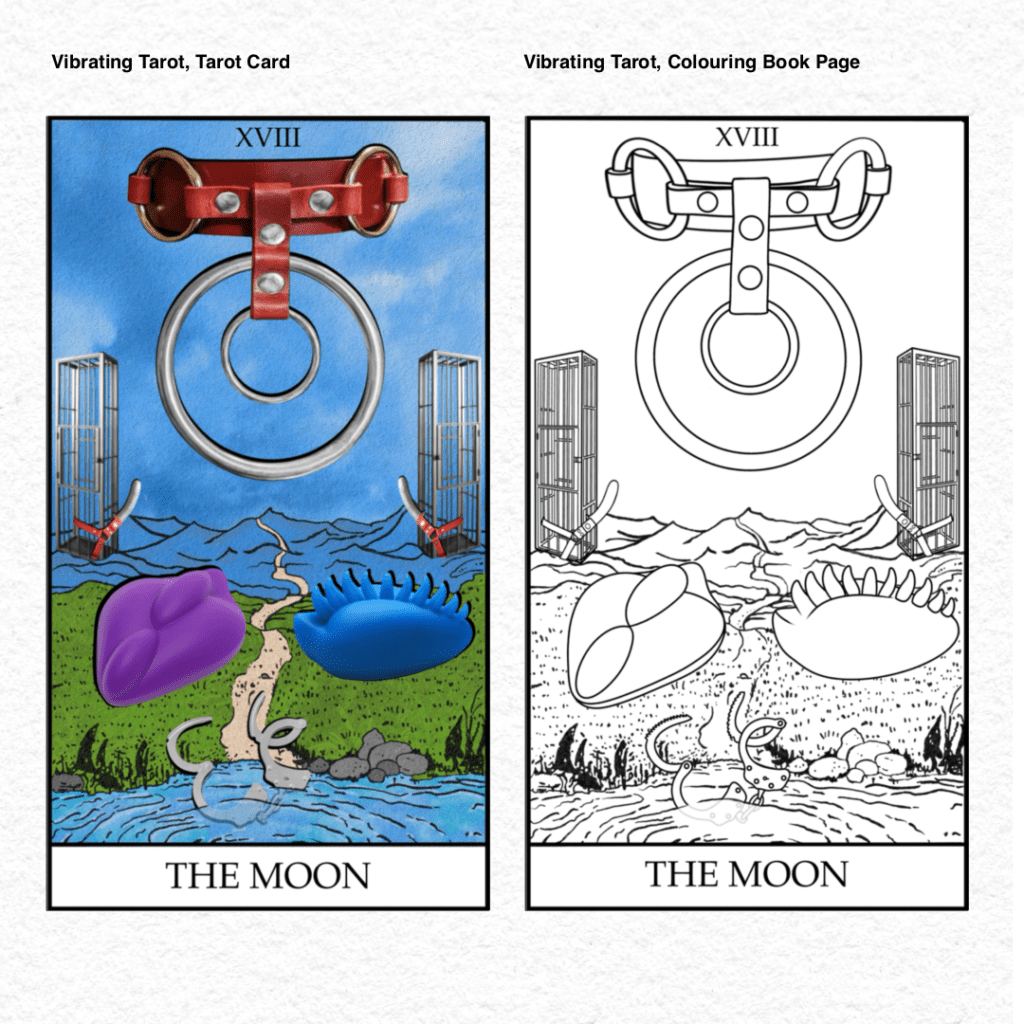 Vibrating Tarot . 18 The Moon