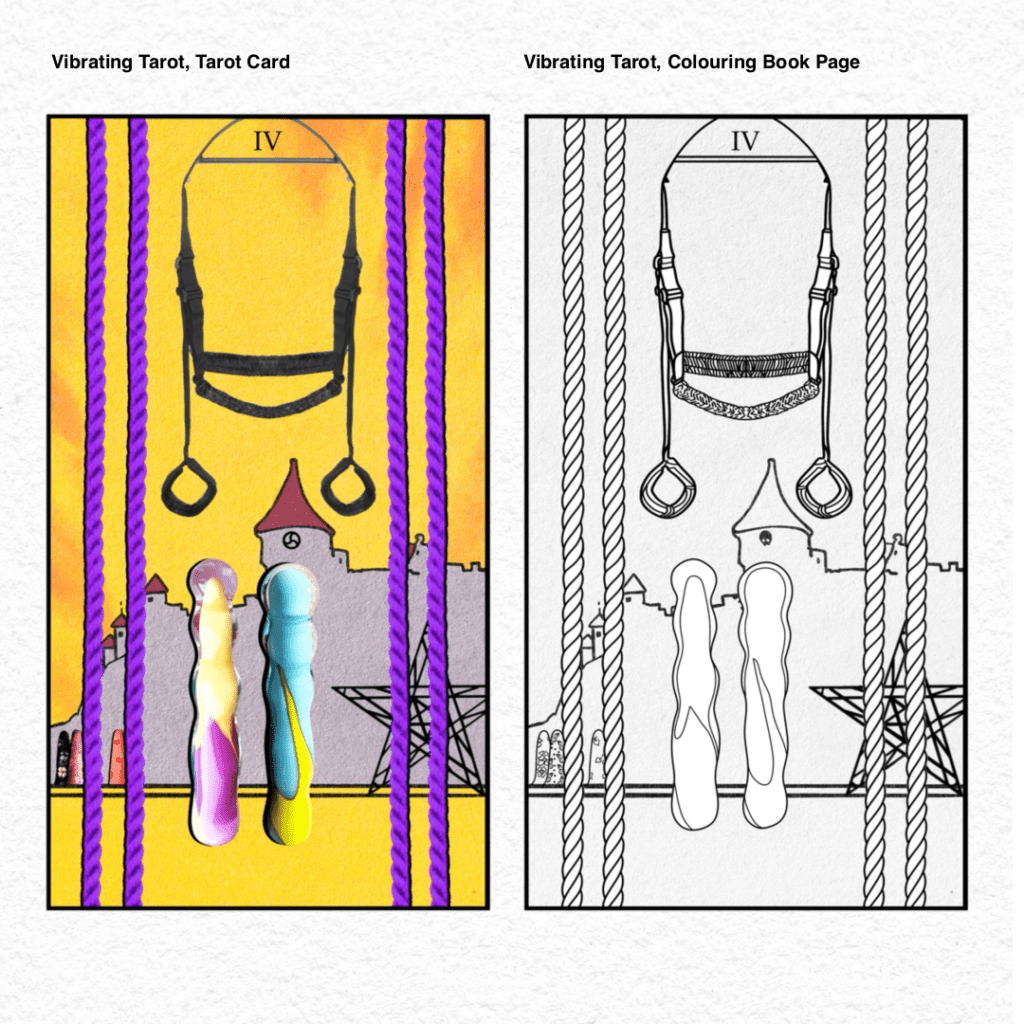 Vibrating Tarot . 25 Four of Rope