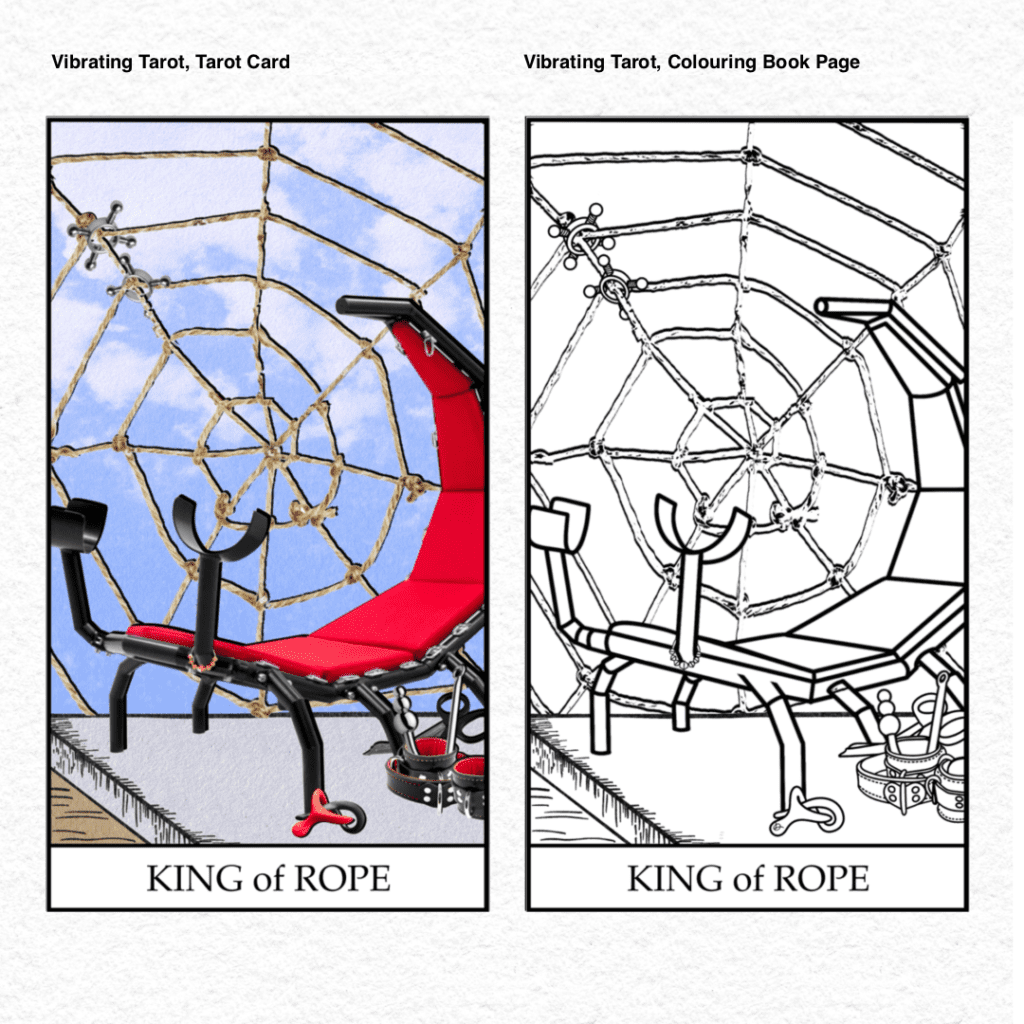 Vibrating Tarot . 35 King of Rope