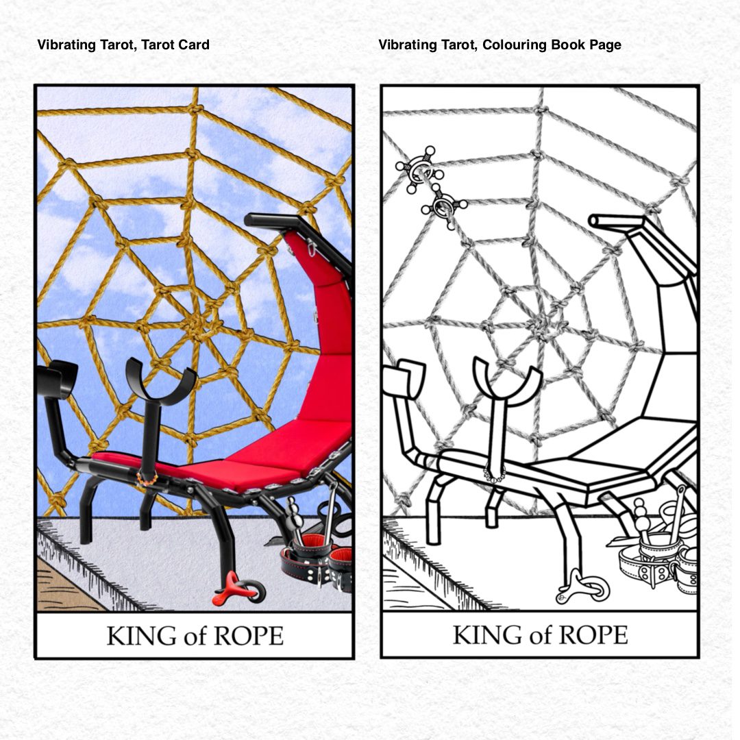 Vibrating Tarot . 35 King of Rope