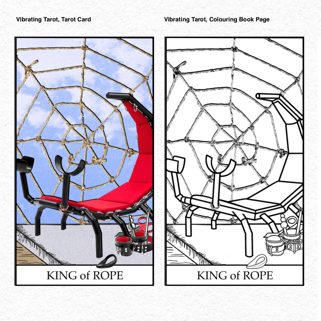 Vibrating Tarot . 35 King of Rope