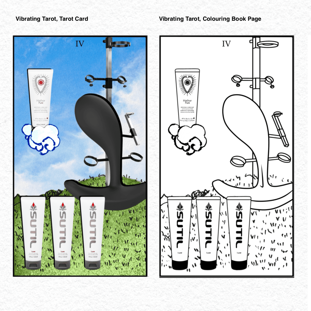 Vibrating Tarot . 39 Four of Lube