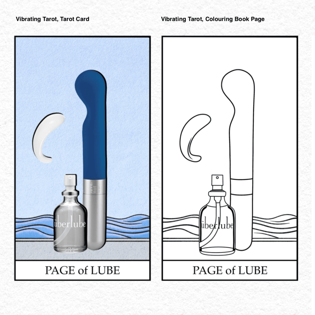 Vibrating Tarot . 46 Page of Lube