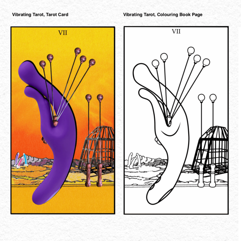 Vibrating Tarot . 56 Seven of Whips