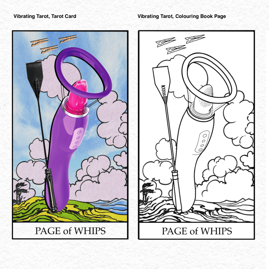 Vibrating Tarot . 60 Page of Whips