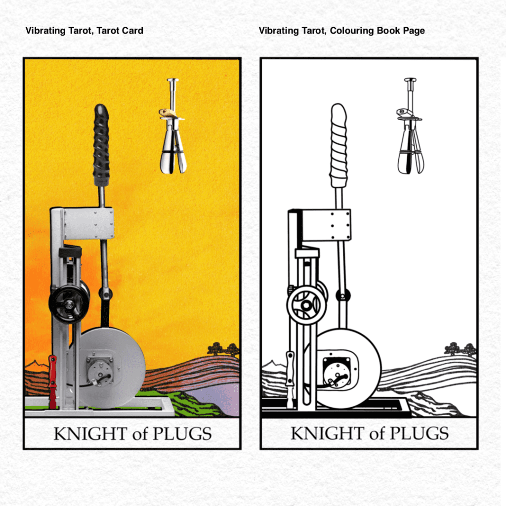 Vibrating Tarot . 75 Knight of Plugs