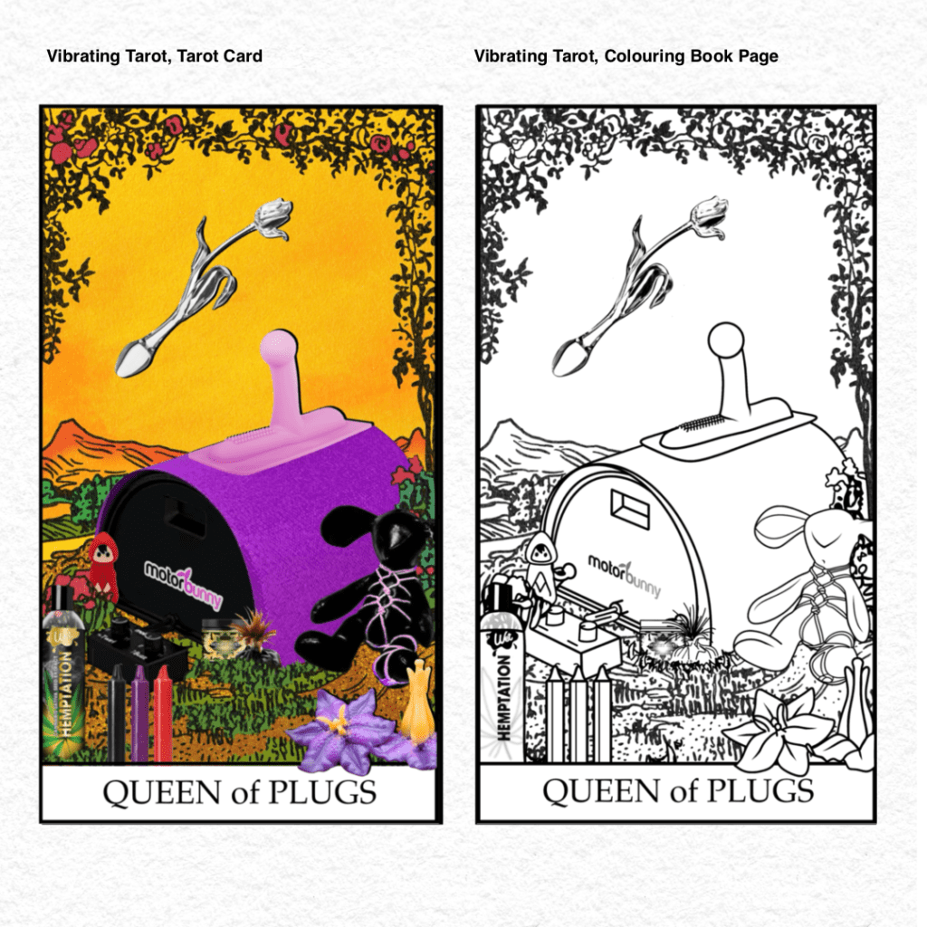 Vibrating Tarot . 76 Queen of Plugs