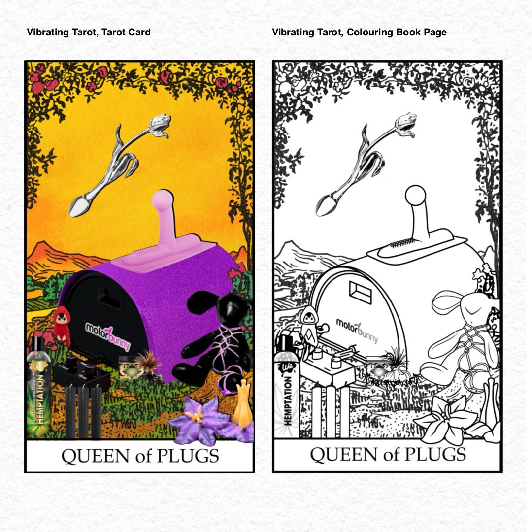 Vibrating Tarot . 76 Queen of Plugs