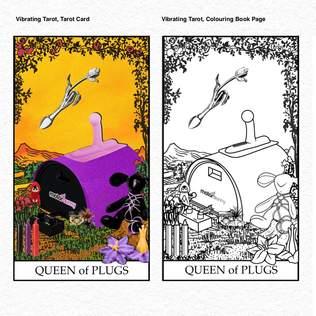 Vibrating Tarot . 76 Queen of Plugs