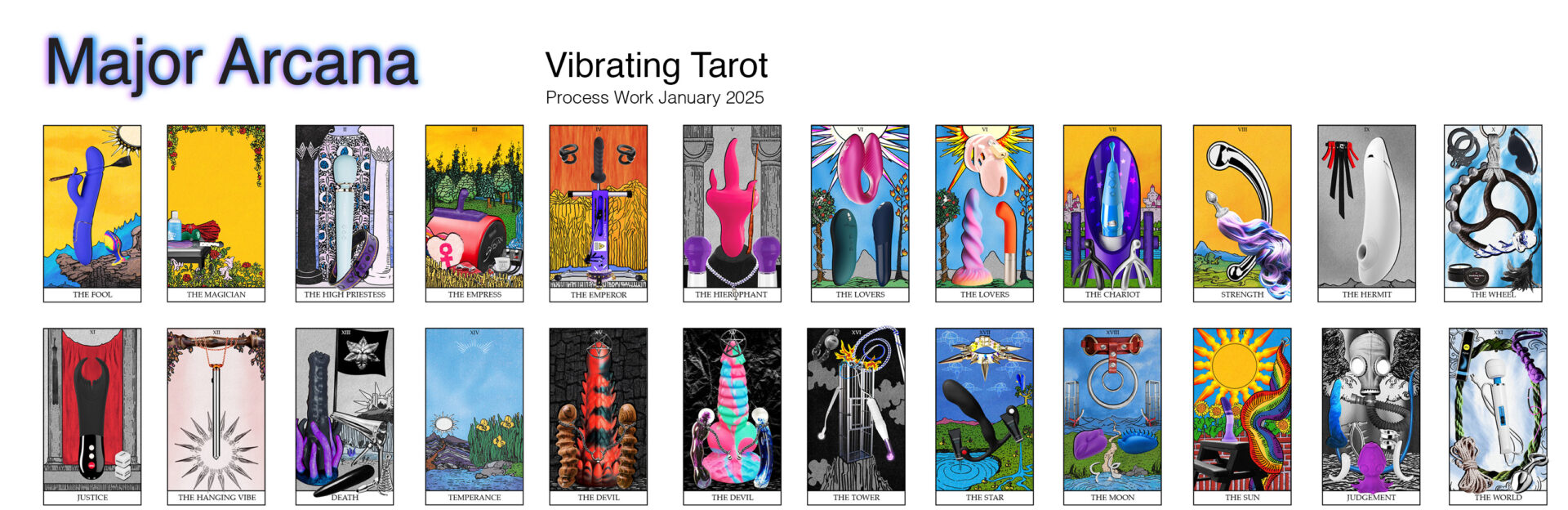 00 Pallor Publishing . Vibrating Tarot . Full Major Arcana for Website Desktop Feb12