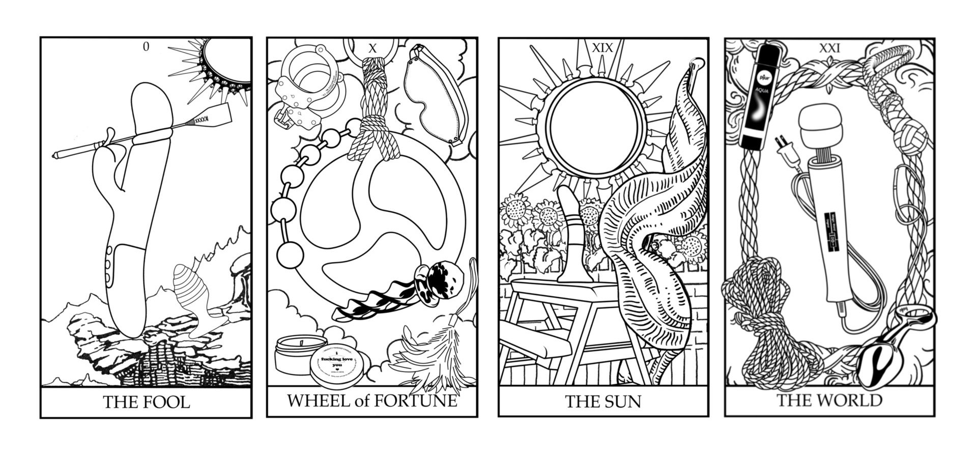 Pallor Publishing Vibrating Tarot Colouring Book Images xxx4